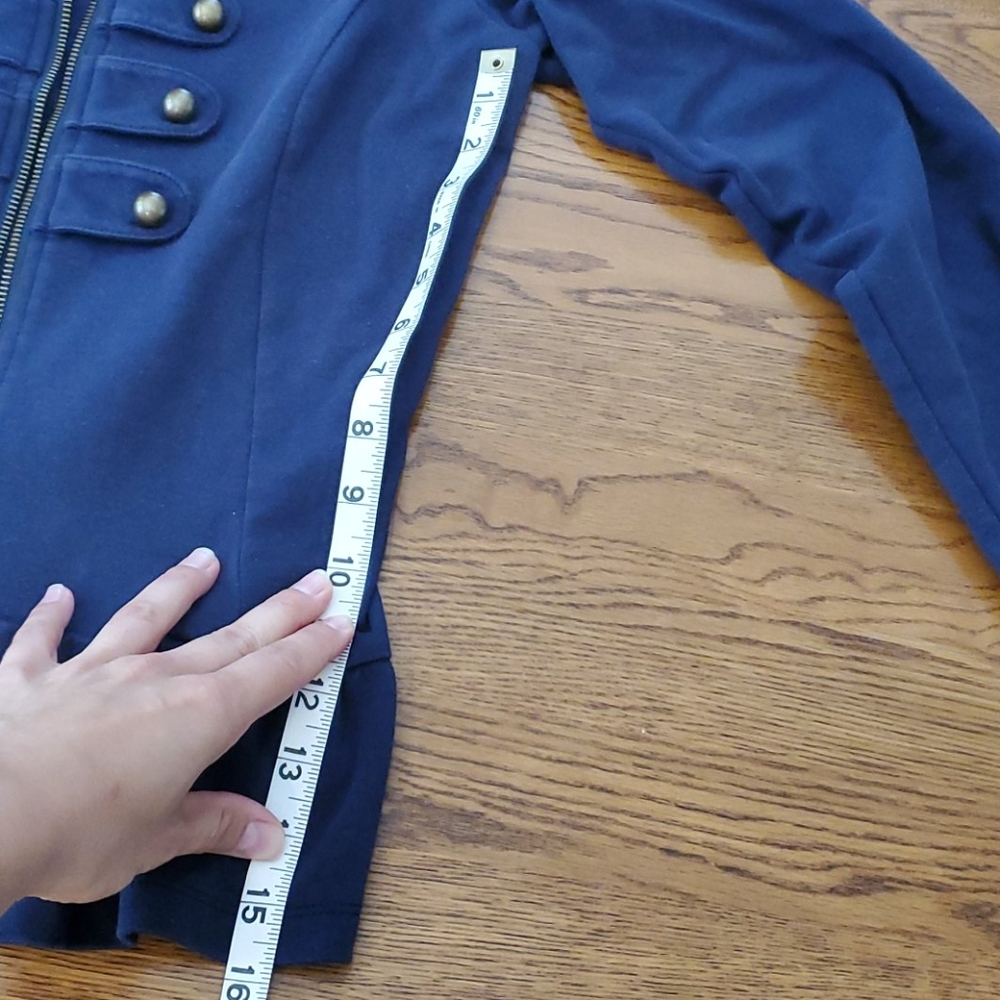 Navy Military Jacket Large - Picture 6 of 8